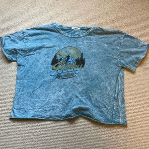 Blue, Distressed, Rocky Mountains, Youth Large